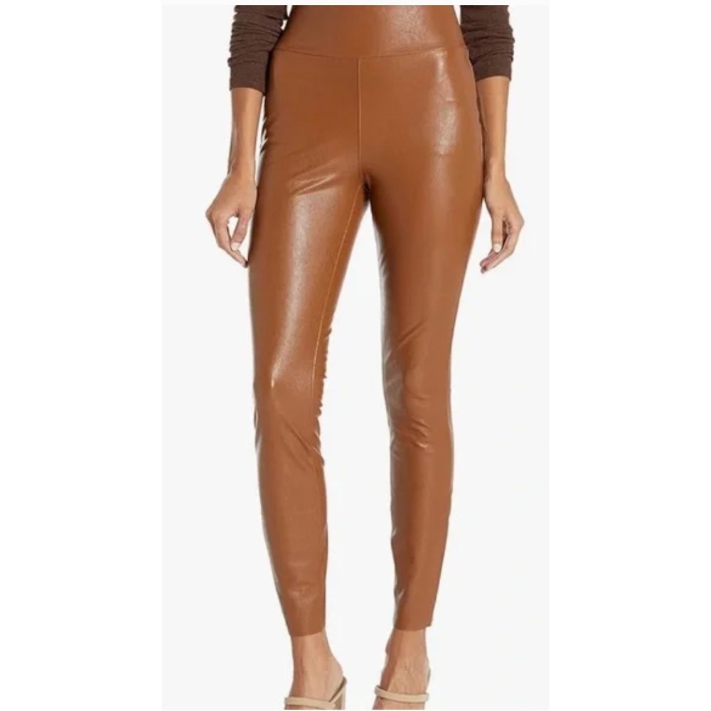 PAIGE Sheena Legging‎ High Rise Vegan Leather in Dark Argan - XS